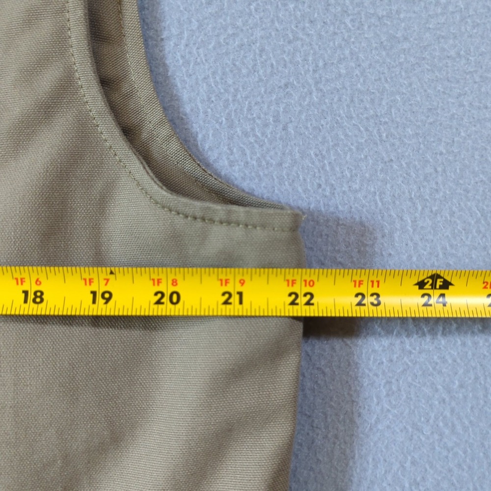 Columbia PHG Hunting Vest Mens Small Tan Canvas Fleece Lined Roughtail Gear - Picture 10 of 11